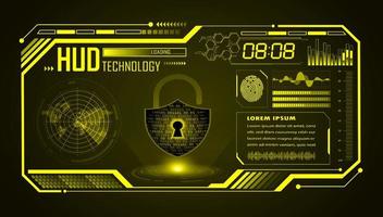 Modern HUD Technology Screen Background vector