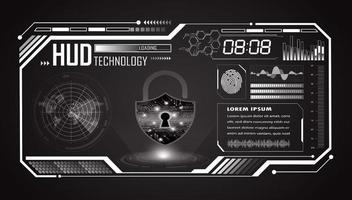 Modern HUD Technology Screen Background vector