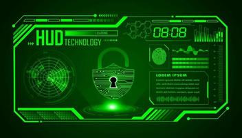 Modern HUD Technology Screen Background vector