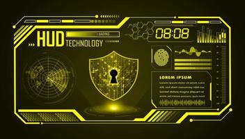 Modern HUD Technology Screen Background vector