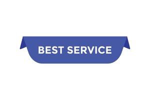 Best service button web banner templates. Vector Illustration