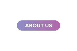 About us button web banner templates. Vector Illustration
