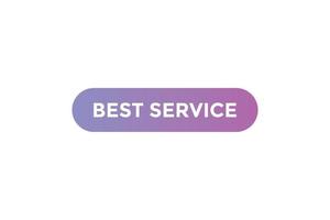 Best service button web banner templates. Vector Illustration