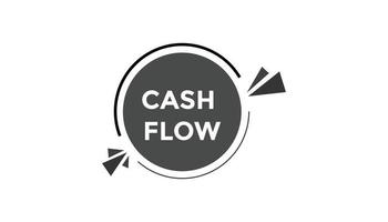 Cash flow button web banner templates. Vector Illustration