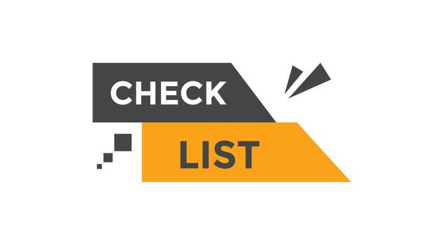 Check list button web banner templates. Vector Illustration