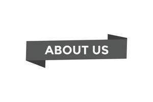 About us button web banner templates. Vector Illustration