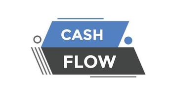 Cash flow button web banner templates. Vector Illustration