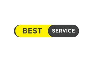 Best service button web banner templates. Vector Illustration