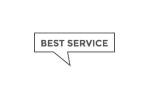 Best service button web banner templates. Vector Illustration