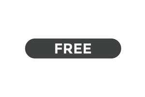 free button web banner templates. Vector Illustration