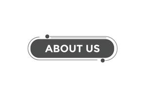 About us button web banner templates. Vector Illustration