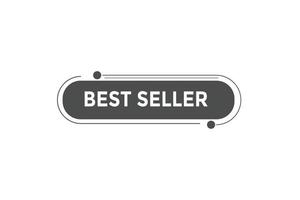 Best seller button web banner templates. Vector Illustration