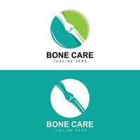 Bone Logo Design, Medical Health Body Parts Illustration vector