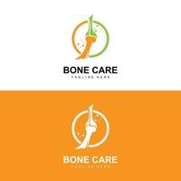 Bone Logo Design, Medical Health Body Parts Illustration vector