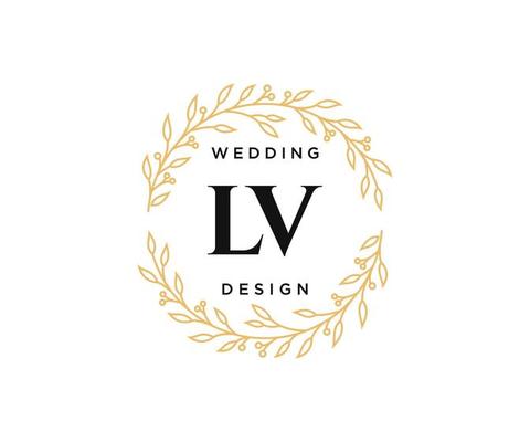 Free Vector  Hand drawn wedding monogram logo collection