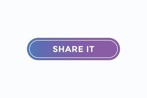 share it button vectors.sign label speech bubble share it vector
