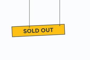 sold out button vectors.sign label speech bubble sold out vector