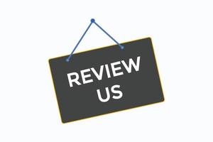 review us button vectors.sign label speech bubble review us vector