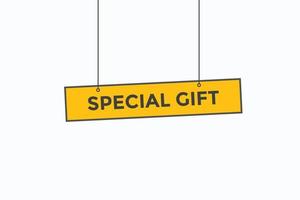 special gift button vectors.sign label speech bubble special gift vector