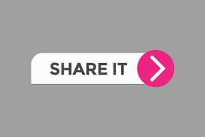 share it button vectors.sign label speech bubble share it vector