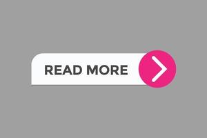 read more button vectors.sign label speech bubble read more vector