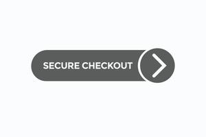 botón de pago seguro vectores.firmar etiqueta bocadillo de diálogo pago seguro vector