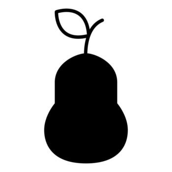 pear icon, suitable for a wide range of digital creative projects. vector
