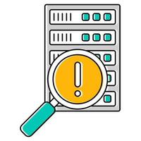 search error server  icon, suitable for a wide range of digital creative projects. vector