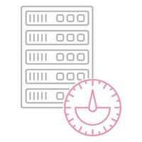 server performance icon, suitable for a wide range of digital creative projects. vector