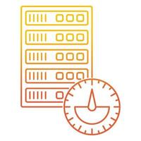 server performance icon, suitable for a wide range of digital creative projects. vector