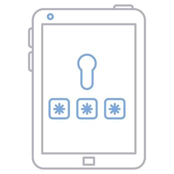 Password icon, suitable for a wide range of digital creative projects. vector