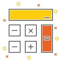 calculator icon, suitable for a wide range of digital creative projects. vector