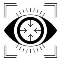 focus icon, suitable for a wide range of digital creative projects. vector