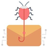 email virus attack icon, suitable for a wide range of digital creative projects. vector
