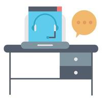 online consulting icon, suitable for a wide range of digital creative projects. vector