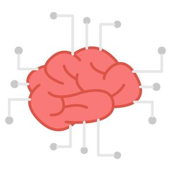 neural network icon, suitable for a wide range of digital creative projects. vector