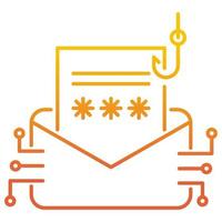 phishing attack icon, suitable for a wide range of digital creative projects. vector