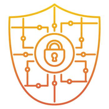 icono criptográfico, adecuado para una amplia gama de proyectos creativos digitales. vector