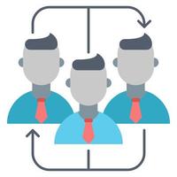 teamwork icon, suitable for a wide range of digital creative projects. vector
