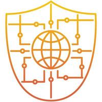 Safe Data icon, suitable for a wide range of digital creative projects. vector