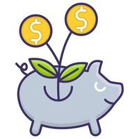 raising funds icon, suitable for a wide range of digital creative projects. vector