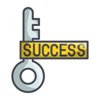 success key icon, suitable for a wide range of digital creative projects. vector