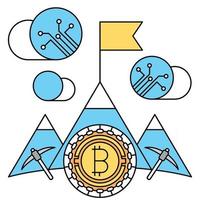 mining icon, suitable for a wide range of digital creative projects. vector