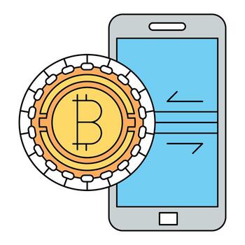 exchange bitcoin icon, suitable for a wide range of digital creative projects. vector