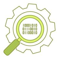 search optimization icon, suitable for a wide range of digital creative projects. vector