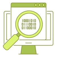 data searching techniques icon, suitable for a wide range of digital creative projects. vector