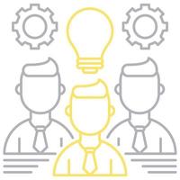 team skills icon, suitable for a wide range of digital creative projects. vector