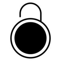 open lock icon, suitable for a wide range of digital creative projects. vector