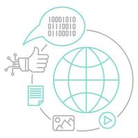 social media icon, suitable for a wide range of digital creative projects. vector