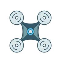Drone icon, suitable for a wide range of digital creative projects. vector